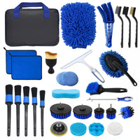 30 Pieces Car Cleaning Kit with Storage Bag Scratch-Scratch-Resistant Set