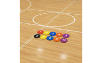 10 Pieces Long-Lasting Numbered Marker Markers Flexible Numbered Floor Markers Portable Agility Training Dots High-Visibility Colors for Coaches, Athletes, Kids, Gym, Physical Education Class