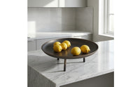fruit Tray with Legs Irregular Aluminum Tray Shallow for Console