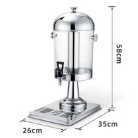 Juice Dispenser Keeps Drinks Chilled Juice Dispenser with Drips Tray Clear Body for Hotel