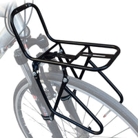Heavy Duty Bike Front Rack Sturdy Front Bike Cargo Rack Universal Adjustable and User-Friendly to Install for Commuters