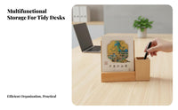 Wooden Desk Calendar 2026, Year of the Horse, Office Decor, Custom Branding, Organizer