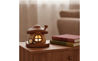 Warm Glow Fungus House Night Light Cozy Fungus Night Light Gentle Bedside Lamp with Touch Control Small for Bedroom
