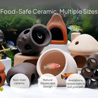 Ceramic Aquarium Hideout Breeding Cave Shelter