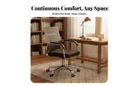 Ergonomic Design Mesh Back Side Chair with Arms Thickened Seat Cushion Mesh Back Sled Chair Long-Lasting Construction Office Furniture Space-Saving for Home Users, Students, Conference Attendees, Dormitory, Study Room, Lobby