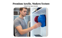 Acrylic Hat Organizer Drill Free Mount Durable Clear Design for Bedrooms