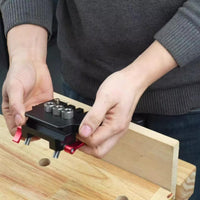 Metal Self-Centering Doweling Jig Kit Clamping Self-Centering Dowel Drill Jig Straight Holes Drilling Guide Set Adjustable for DIYers