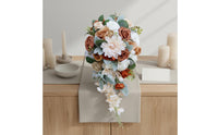 Long-Lasting Keepsake Cascading Wedding Flower Arrangement Elegant & Romantic Teardrop Flower Arrangement Ready to Use