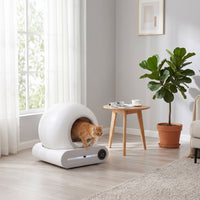 Electric Self-Cleaning Cat Litter Box Safe Automatic Cat Litter Box Easy to Pet Care Supply Washable for Cats, Indoor, Living Room