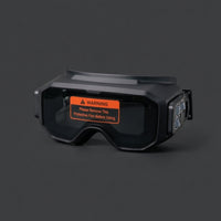 Metal-Joining Eye Visor with Elastic Strap Encircling Auto-Darkening Metal-Joining Goggles Adjustable for Metalworkers