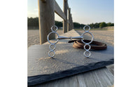Colorfast Stainless Steel Horse Bit Gentle Mullen Mouth Bit Comfortable Fit for Training