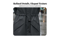 Long Hooded Raincoat Fashionable Design Fashion Rain Jacket Breathable Hooded Raincoat for Commuters, Campers, Rainy Days, Casual Wear, Outdoor