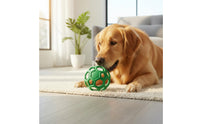 With Bell TPR Gnaw Ball Elastic Bouncy Dog Toy Ball chewResistant Interactive for Dogs, Young Dogs, Indoor, Outdoor