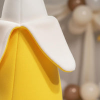 Banana Hat Banana Party Dress Up Hat Universal Fit Stuffed Fruit Headgear for Cosplayers, Halloween, Parties, Photo Booths