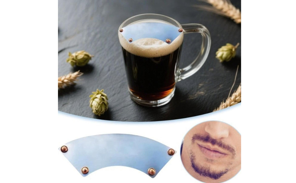 Curved Beard Grooming Protector Compact Beard Guard Glossy for Washroom