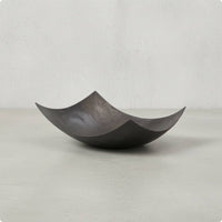 Aluminum Tray Decorative Irregular Metal Bowl Shallow Brushed Metal Tray for Tabletop, Coffee Table, Dining Room