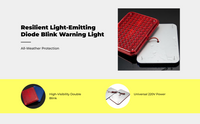 Dual-color LED strobe for security