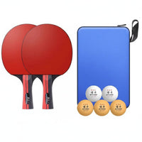 Table Pong Paddle Set Inverted Rubber Table Racket Sport Racket Set 2 Player Table Pong Kit Comfortable Grip 2 Player Table