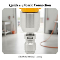 Long-Lasting 1/4 Inch Quick Connect Nozzle Heavy Duty High Pressure Car Wash Nozzle Easy Installation for Siding Washing