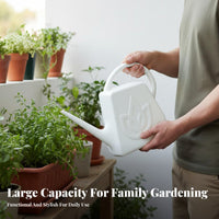 Long Spout Watering Can Large Capacity Watering Can Plastic Plant Waterer Lightweight Gardening Tool Ergonomic Handle for Garden