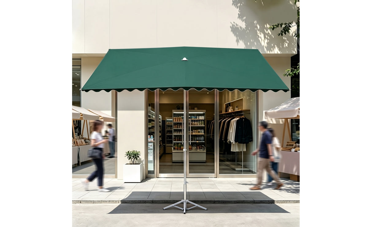Offset Patio Umbrella Outdoor Cantilever Patio Umbrella Commercial Canopy with X-Shaped Base for Cafes, Vendors, Patios, Storefronts, Sidewalk Stalls