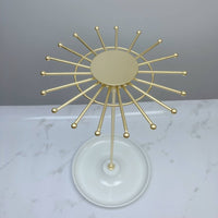 Detachable Design Necklace Carousel Display Large Capacity 18 Hook Jewelry Stand Household Storage for Vanity, Dresser