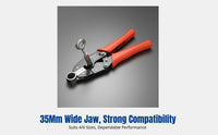 Ratchet Pressing Pliers Wrench, Large Opening, Professional Installation & Removal Tool, Commercial Grade