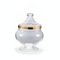 Dry Food Pedestal Storage Jar Fitted Lid for Kitchen, Pantry