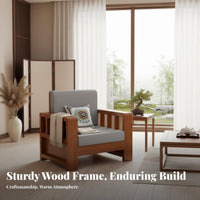 New Chinese design Wood Frame Couch Set Small Space suitable Upholstered Sectional Couch clean-lined contemporary Design Living Room Furniture Spacious Seating for Homeowners, Apartment Dwellers, Office Workers, Home, Reception Area