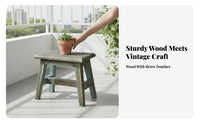 Miniature Plant Stool Rustic Design Miniature Decorative Stool Farmhouse Appeal Adaptable Use for Home Decorators, Balcony