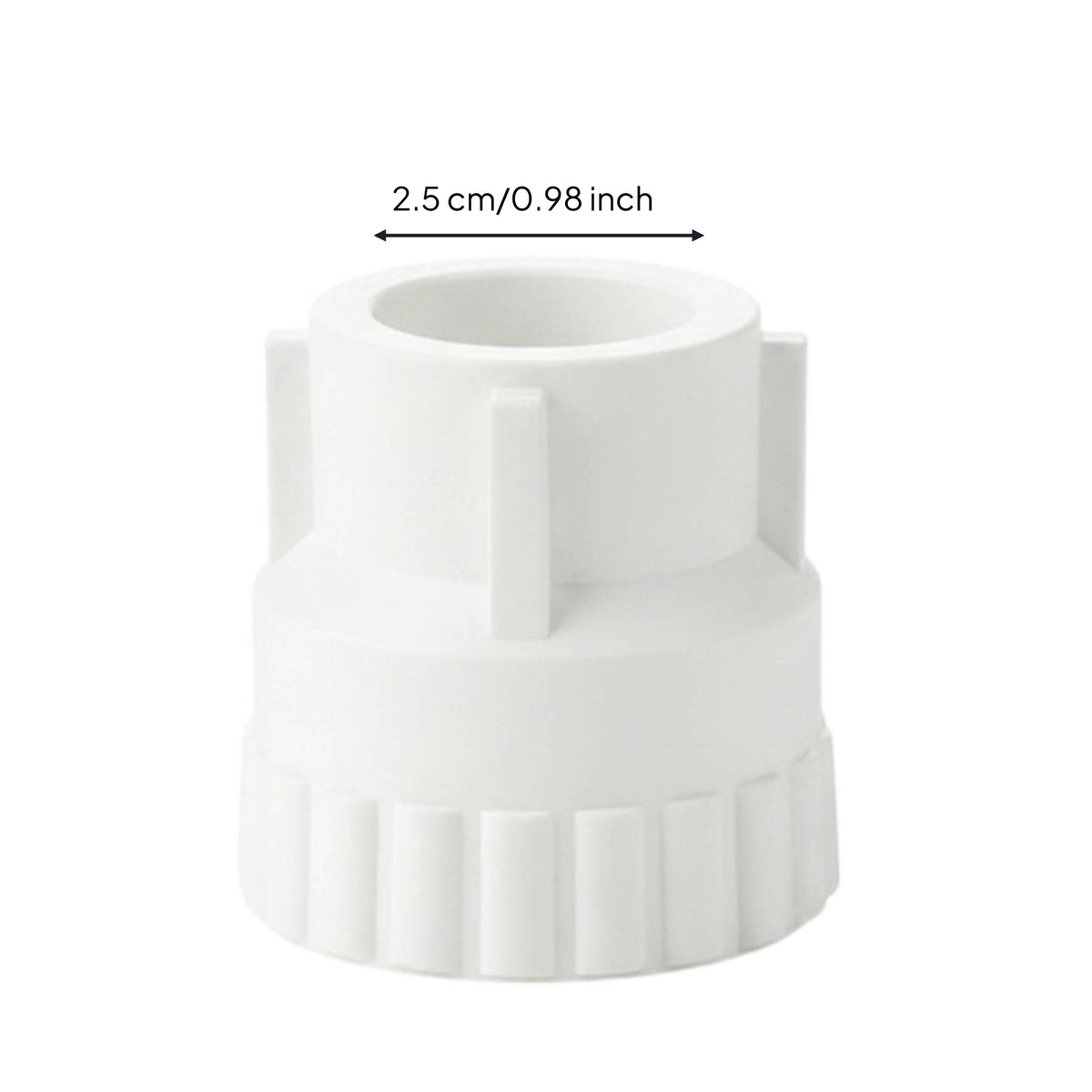 Plastic Body PPR Straight Connector Simple Design Threaded Pipe Connector
