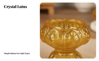 Eight Auspicious Symbols Pattern Buddhist Butter Lamp Holder Solid Base Butter Lamp Holder Sturdy for Buddhists, Temple, Meditation Studio