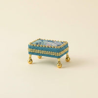 3 Pieces Princess Bed European Style Dollhouse Sofa Set 1/12 Scale Mini Sofa Set for Doll Collectors, Model Hobbyists