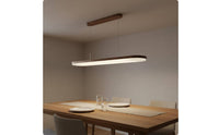 Eye-Friendly Wood Trim Ceiling Light Long-Lasting Flush Mount Ceiling Light Flicker-without Flicker for Whole House, Living Room, Bedroom