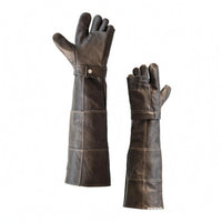Top-Grain Livestock Handling Gloves Double-Layer Long Sleeve Gauntlet Gloves Thickened Hand Protection Extended Cuff