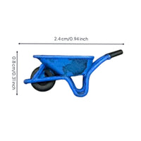 Miniature Wheelbarrows Resin Wheelbarrows Model with Single Wheel Tiny Ornament for Collectors, Dioramas