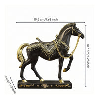 Horse Figurine with Base Equestrian Horse Figurine Tabletop for Entryway