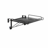 Space Saving C-Shaped Rolling Table Mobile Design Household Furniture with Storage Shelf Minimalist and design for Apartment Dwellers, Students, Home Workers, Bedroom, Small areas, Dorm Room