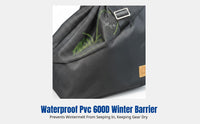 Ski Boot Bag, Breathable Mesh, Foldable, Waterproof PVC, Shoulder Strap, Snowboard Winter Storage