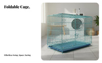 Easy Assembly Foldable Dog Enclosure Removable Tray Collapsible Dog Crate Portable Heavy Duty Wire Crate Secure Locking System