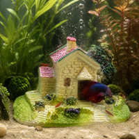 Aquarium Decoration European-Style Villa House Ornament for Fish Tank Landscape