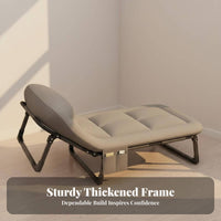 Foldable Collapsible Office Recliner Space-Saving Single Sleeper Chair No Assembly Required Folding Bed Multi-Functional for Campers, Students, Small Areas, Outdoor, Camping, Dorm Room