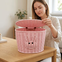Electric Bicycle Rear Basket Scooter Storage Basket Pet Helmet Carrier Shopping Basket Imitation Rattan