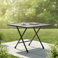 Space-Saving Square Folding Table Compact Foldable Table Portable Non-Slip for Small Apartment