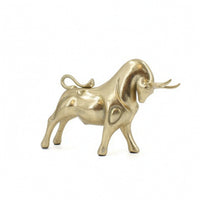 Bull Figurine Polyresin Bull Statue Sculptural Animal Figurine for Homeowners, Art Collectors, Office, Housewarming