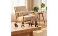 4 Pieces Worker Figurines Realistic Miniature Figure Set Tiny Diorama Models for Hobbyists, Collectors