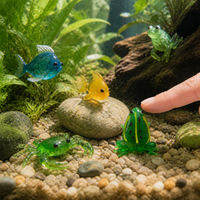 Handmade Glass Ocean Animal Figurines for Micro Landscape Aquarium Decor