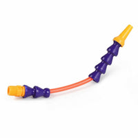 Coolant Hose with Round Nozzle Plastic Flexible Coolant Hose Spray Line Easy to Install Tube Long Service Life for Machinists