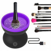Deep & Gentle Clean Electric Makeup Brush Cleaner Ultrasoft Silic Single Textures Automatic Brush Washing Machine Saves Time and Effort
