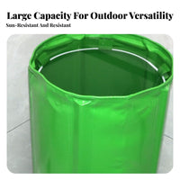 Large Capacity Rainwater Harvester Leak-Resistant Foldable Rain Barrel Leak Resistant Foldable Outdoor Water Tank for Gardeners, Homeowners, Garden